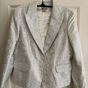 Michael Kors-Silver & White Blazer